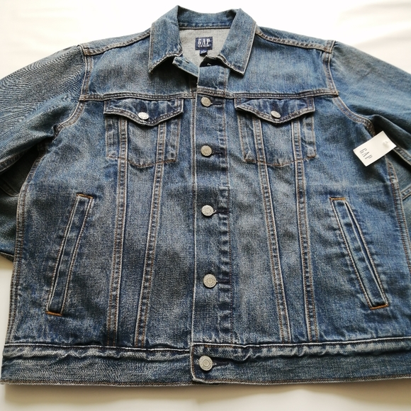 Gap Blue Denim Jacket Small NWT - Picture 2 of 9